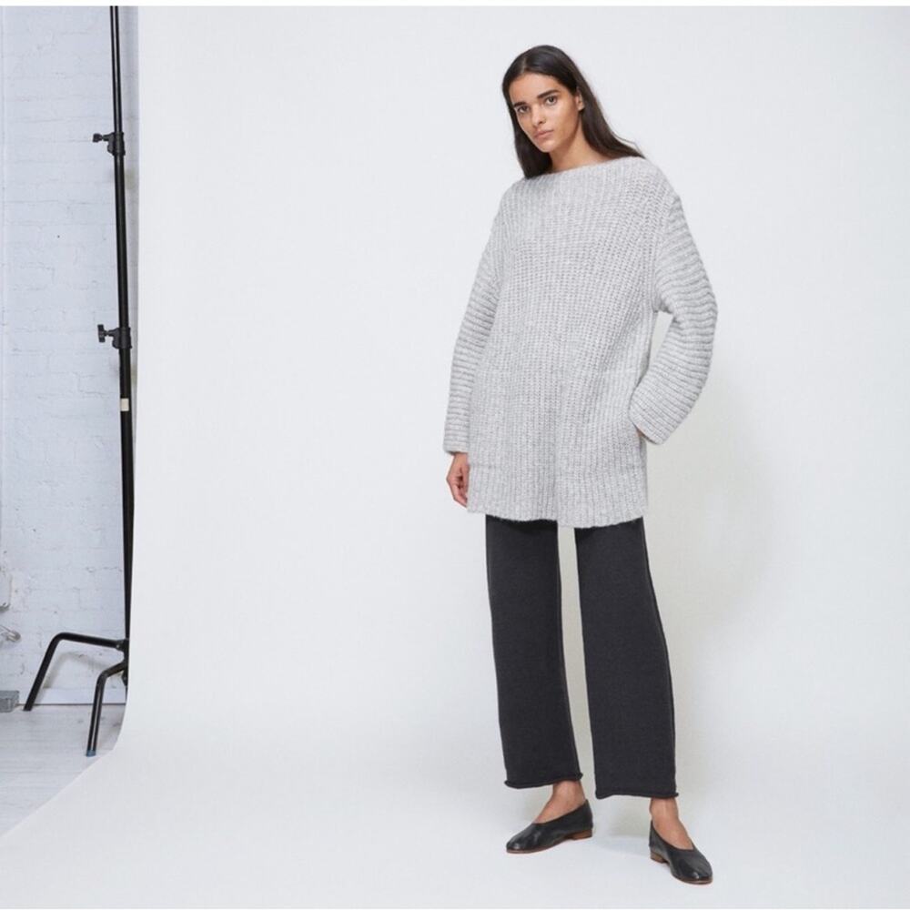 Lauren Manoogian Fisherwoman Tunic Sweater Baby Alpaca Knit Top Size 2
